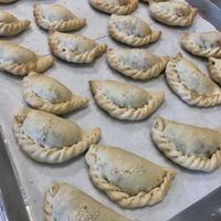 Vegan lentil hot pie  at Amar Bakery and Market in Boynton Beach
