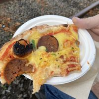 Vegan pepperoni   at Slice of Heaven in Dunedin