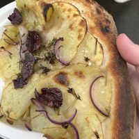 Pizza Bianca (now $6 for a quarter pizza)   at Slice of Heaven in Dunedin