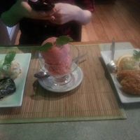 trio of desserts at Jasmine Thai Restaurant in Exeter