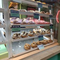 Vegan stand - yes, everything! at Doughnut Time - Leicester Square in London