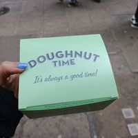 Box at Doughnut Time - Leicester Square in London