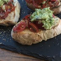 Avocado bruschetta at Sfizy Veg in Berlin