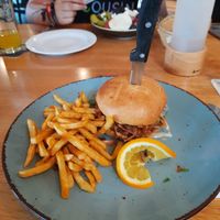 Jackfruit Burger at Bootshaus Biggesee in Olpe
