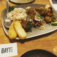 Cauliflower wings, potatoes salad and pulled jackfruit for 2   at BAYTS in Luzern