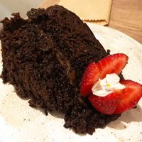 Torta de chocolate at Asianica in Lima