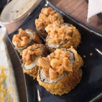 Crispy sushi at Asianica in Lima