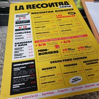 Menú at La ReContra in Lima