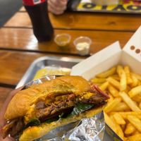 Bacon/cheese at La ReContra in Lima