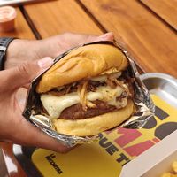 La Trufada -burger at La ReContra in Lima