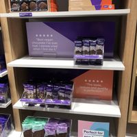 Vegan section with Sweet Georgia Browns, Vegan Mylk chocolate and east eggs  at Purdys Chocolatier in Kelowna