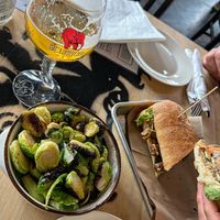 Brussels sprouts and Bahn mi were delicious  at The Dutchess Biercafe in Fishkill