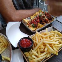 Vegan nachos at Burdekin Hotel in Darlinghurst