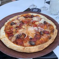 Vegan pizza  at Burdekin Hotel in Darlinghurst