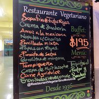 Buffet Available Until 6PM  at Restaurante Vegetariano Terra Nostra in Mexico City