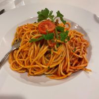 Spaghetti Napoli at Restaurant Vista Mar in Rheinfelden