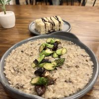 Mushroom risotto  at Pianta in Bogota