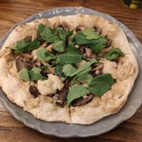 Funghi + something pizza at Pianta in Bogota