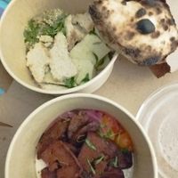 Plato de queso y proteína at Pianta in Bogota