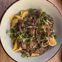 Mushroom pappardelle   at Pianta in Bogota