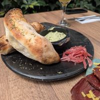 Bread and dip at Pianta in Bogota