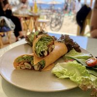 Vegan wrap  at Bayside Eatery in Dahab