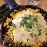 vegan benny at Cafe Mosaics in Edmonton