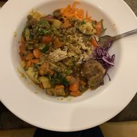 Pictures don’t do it justice but unreal curry  at Cafe Mosaics in Edmonton