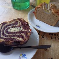 Vegan cakes of the day at Spread The Moon in Brussels