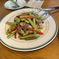 stir asparagus and veggies (this was so good!!)  at Alt.a in Seoul