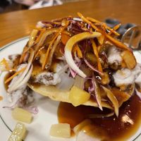 The stir fried meat in sweet sour souce  at Alt.a in Seoul