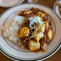 Mapo tofu over rice. at Alt.a in Seoul