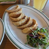Kimchi fried dumplings at Alt.a in Seoul
