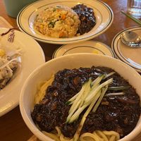 짜장면 and vegan shrimp fried ricee  at Alt.a in Seoul