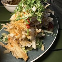 Fried Enoketaki mushrooms!  at Alt.a in Seoul