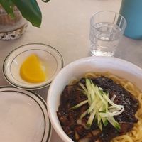 Black bean noodles at Alt.a in Seoul