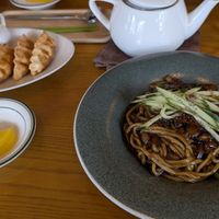 Jjajangmyeon and fried dumplings at Alt.a in Seoul