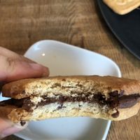 cookie sandwich   at Chocolate Company Café in Hilversum