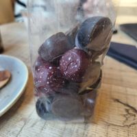 Vegan pralines at Chocolatte in Leuven