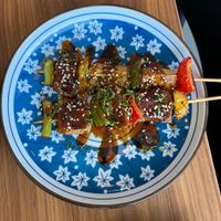 Vegan spiedini   at Shu Asian Bar in Santa Maria Di Sala