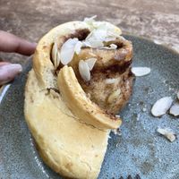 Half eaten cinnamon roll    at My Mom's in Salzburg