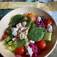 Hummus salad bowl  at Espresso House in Angelholm