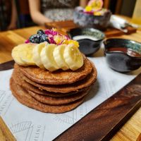 Pancakes at Earth House Restaurant And Wine Bar in Bangkok