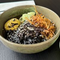 Black soba noodles   at Earth House Restaurant And Wine Bar in Bangkok