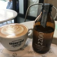 Coffee and komboucha   at Kronotrop Karaköy in Istanbul