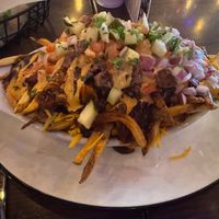 Large Cheeseburger Poutine at Leopold's Tavern in Victoria
