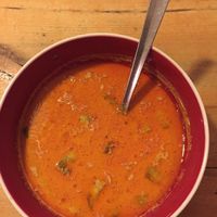 Shkembe soup with mushrooms at Sunmoon - Alabin in Sofia