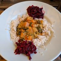 Indian-inspired dish at Sunmoon - Alabin in Sofia