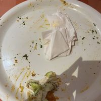 What was left of the food!  at Ethiopisch Restaurant in Eindhoven