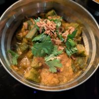 Okra side dish at Cardamom Black in Harrogate